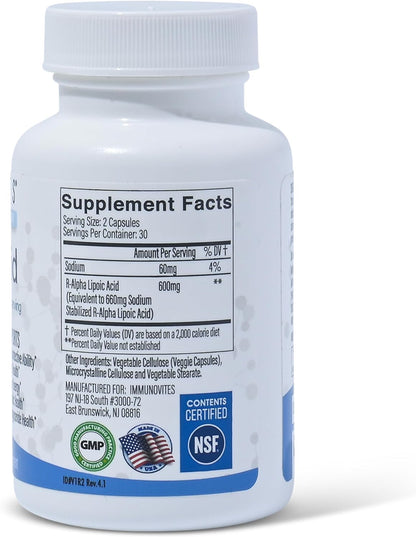 Stabilized R-Alpha Lipoic Capsules